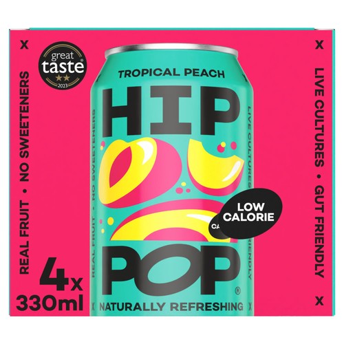 Hip Pop Tropical Peach Soda  thumbnail 3