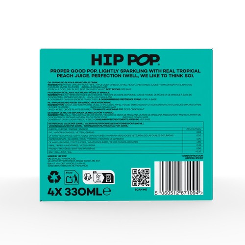 Hip Pop Tropical Peach Soda  thumbnail 4