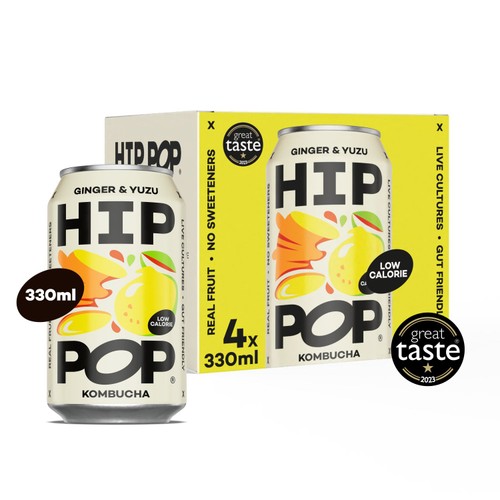 Hip Pop Ginger & Yuzu Kombucha 