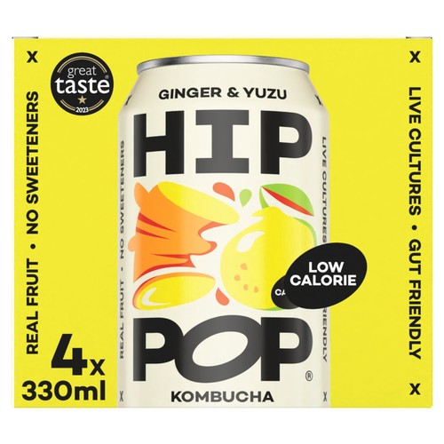 Hip Pop Ginger & Yuzu Kombucha  thumbnail 3
