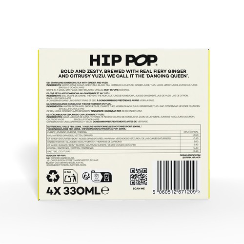 Hip Pop Ginger & Yuzu Kombucha  thumbnail 6