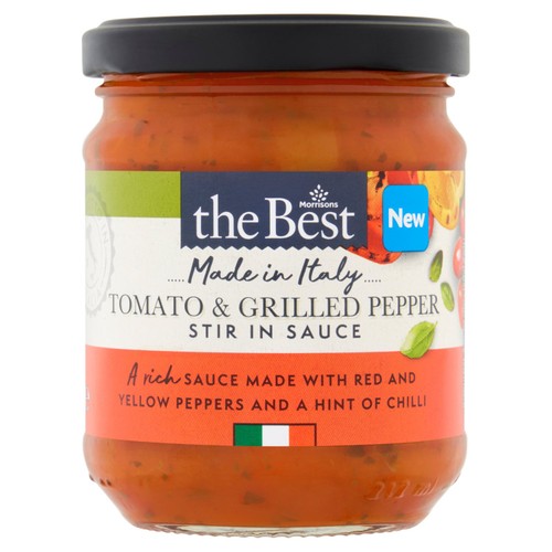 Morrisons The Best Tomato & Grilled Pepper Sauce 190g