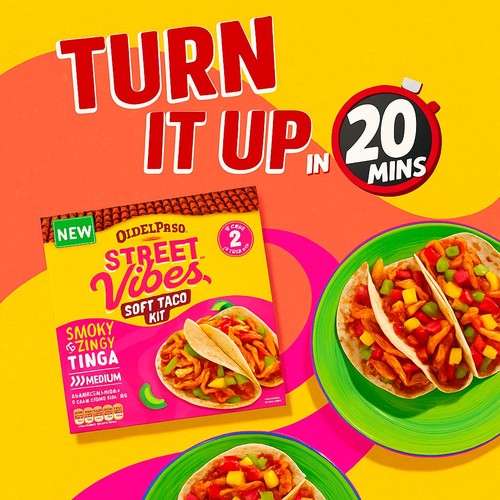 Old El Paso Mexican Street Vibes Tinga Soft Taco Kit 257g thumbnail 2