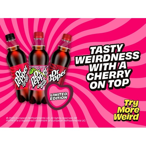 Dr Pepper Zero Cherry Crush 500ml thumbnail 2