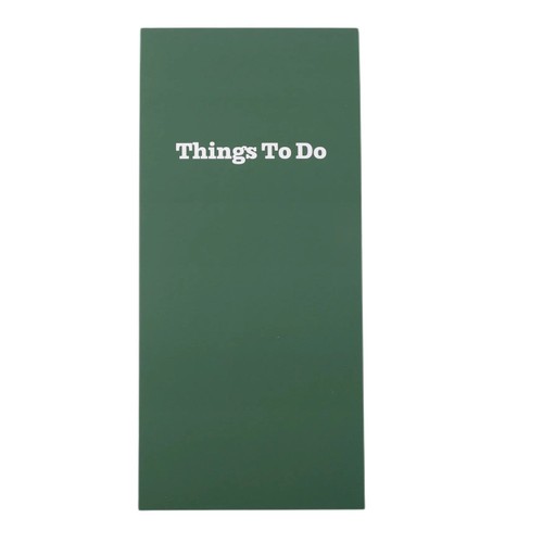 Nutmeg Things To Do List Pad Green