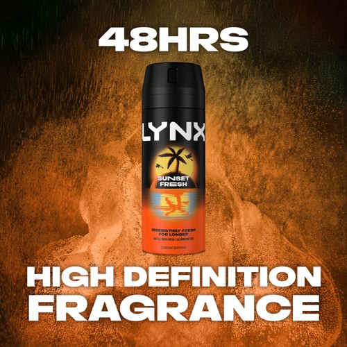 Lynx Body Spray Sunset Fresh   150ml thumbnail 4