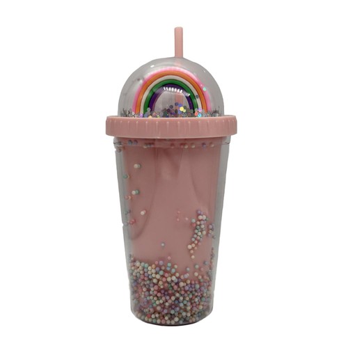 Tri Coastal Dome Cup With Pom Poms