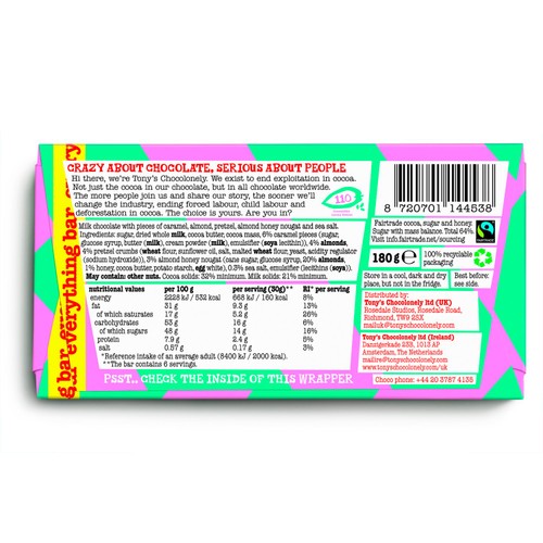 Tony's Chocolonely Milk Everything Bar 180g thumbnail 3