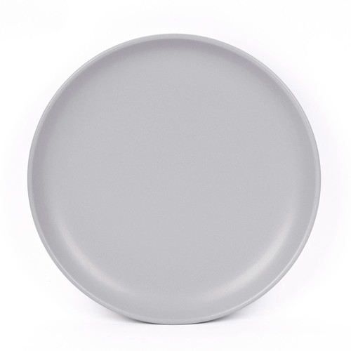 Nutmeg Home Grey Coupe Stoneware Dinner Plate