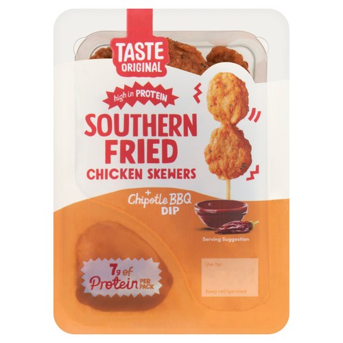 Taste Original Southern Fried Chicken Skewers With Chipotle BBQ Dip 55g