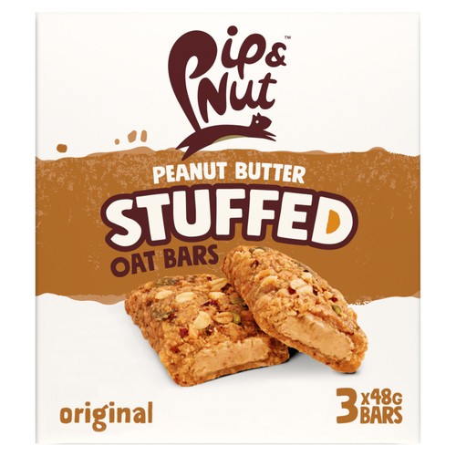 Pip & Nut Original Peanut Butter Stuffed Oat Bars   3 x 48g