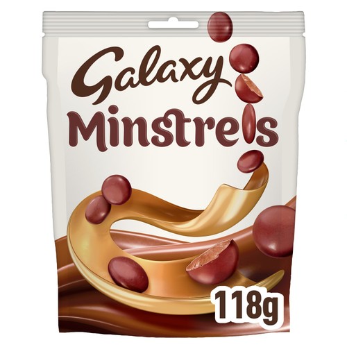 Galaxy Minstrels Milk Chocolate Pouch Bag   118g
