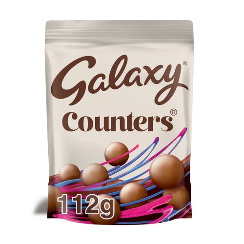 Galaxy Counters Milk Chocolate Pouch Bag   112g