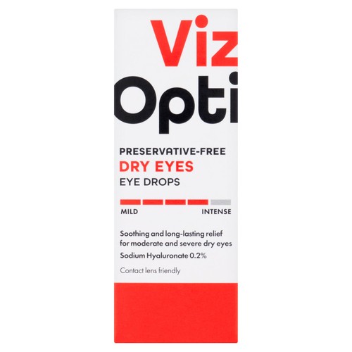 Vizopti Preservative-Free Dry Eyes Eye Drops 10ml
