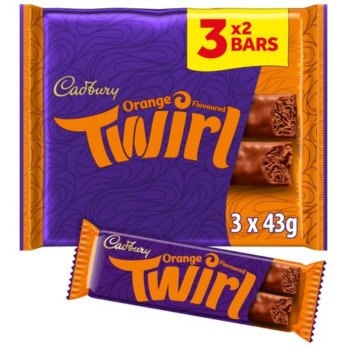 Cadbury Twirl Orange 3x43g