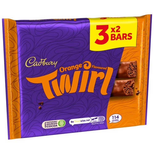 Cadbury Twirl Orange 3x43g thumbnail 4