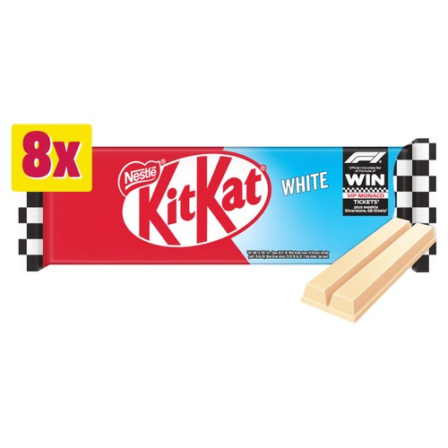 KitKat 2 Finger White Biscuit Bars 8 Pack Multipack