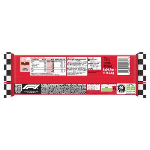 KitKat 2 Finger Orange Chocolate Biscuit Bar 8 Pack Multipack thumbnail 3