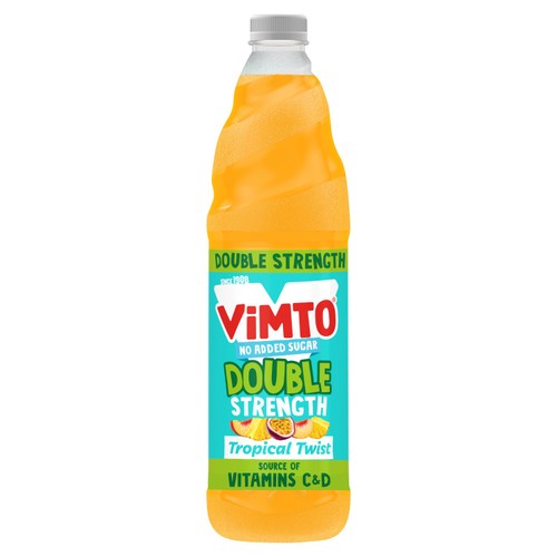 Vimto Double Concentrate No Added Sugar Tropical Twist Squash 725ml