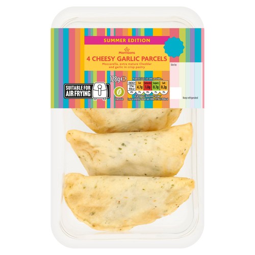 Morrisons 4 Cheesy Garlic Parcels 128g
