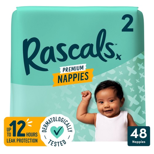 Rascals Premium Size 2 Nappies 