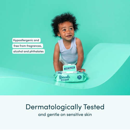 Rascals Sensitive Biodegradable Baby Wipes  thumbnail 4