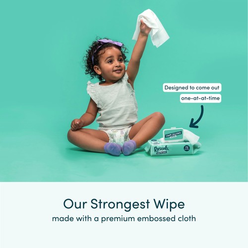 Rascals 52 Sensitive Biodegradable Wipes  thumbnail 4