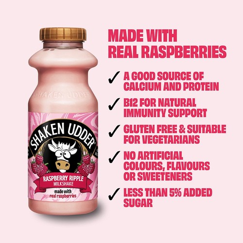 Shaken Udder Raspberry Ripple Milkshake  thumbnail 5