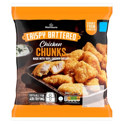 Morrisons Battered Chicken Chunks  thumbnail 2