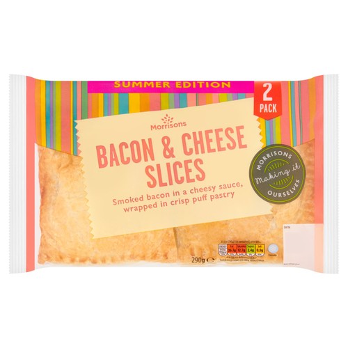 Morrisons 2 Bacon & Cheese Slices 290g