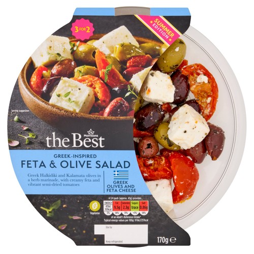 Morrisons The Best Greek Feta & Olive Salad 170g