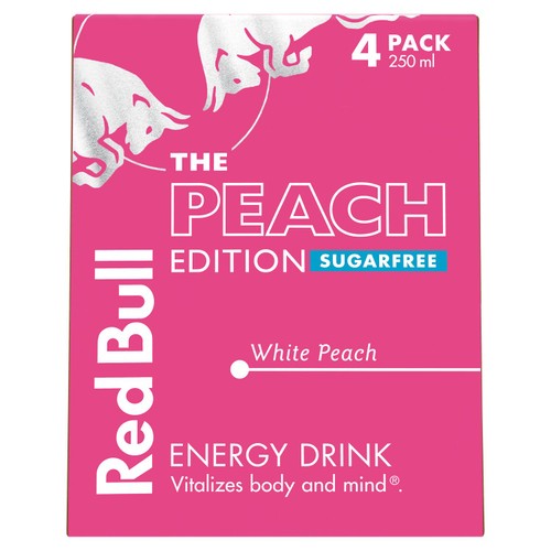 Red Bull Energy Drink Sugar Free Peach Edition White Peach thumbnail 4