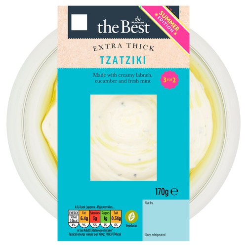 Morrisons The Best Extra Thick Tzatziki Dip 170g