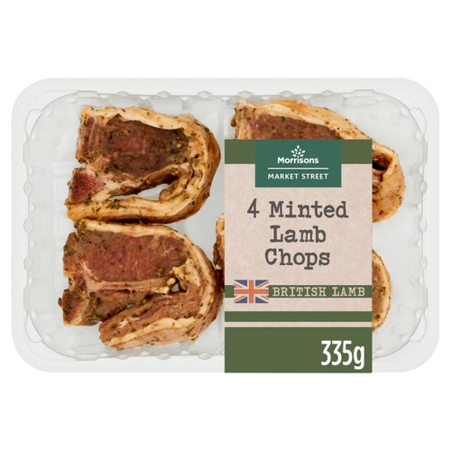 Morrisons 4 Minted Lamb Chops 335g thumbnail 2