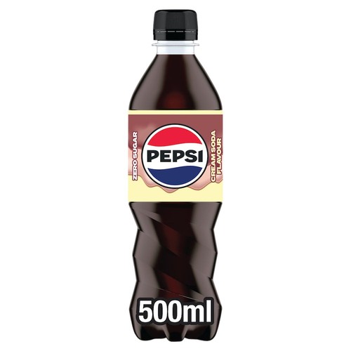 Pepsi Zero Sugar Cream Soda Flavour 500ml