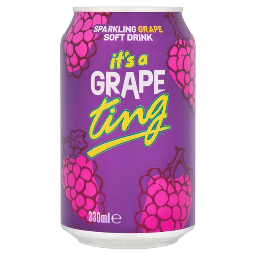 Ting Carbonated Grape Soft Drink 330ml