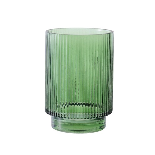 Nutmeg Home Ribbed Hurricane Vase