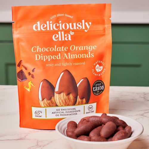 Deliciously Ella Chocolate Orange Dipped Almonds 81g thumbnail 3