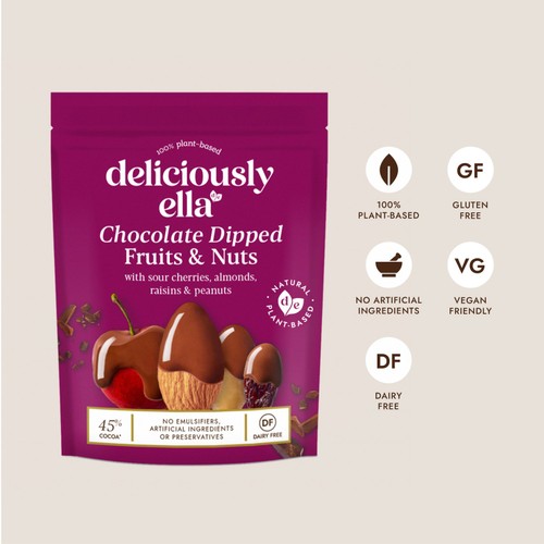 Deliciously Ella Chocolate Dipped Fruit And Nuts 91g thumbnail 2