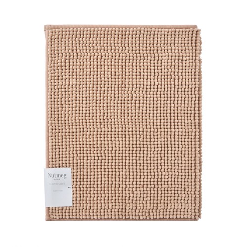 Nutmeg Home Supersoft Bath Mat Taupe