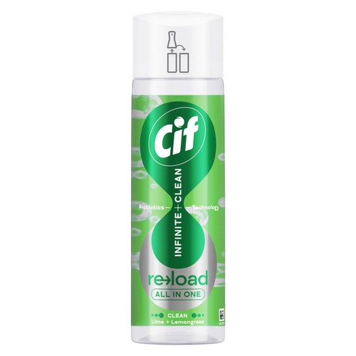 Cif Infinite Clean All in One Lime & Lemongrass Reload 280ml thumbnail 2