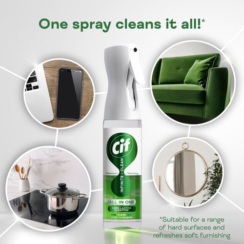 Cif Infinite Clean All in One Lime & Lemongrass Reload 280ml thumbnail 4
