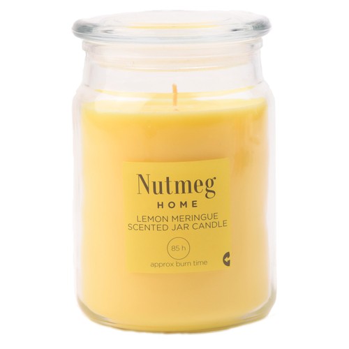 Nutmeg Lemon Meringue Scented Jar Candle
