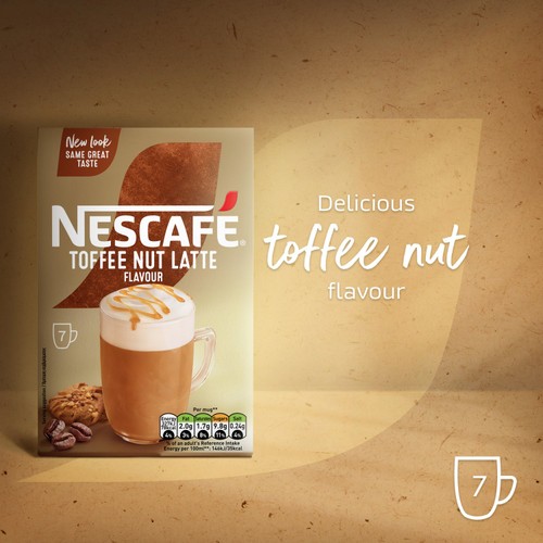 Nescafe Toffee Nut Latte Instant Coffee 7 Sachets thumbnail 2