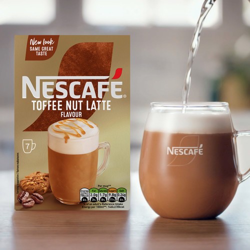 Nescafe Toffee Nut Latte Instant Coffee 7 Sachets thumbnail 4