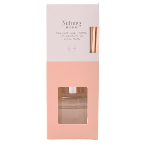 Nutmeg Home Reed Diffuser 100Ml Maple Roasted Chestnuts