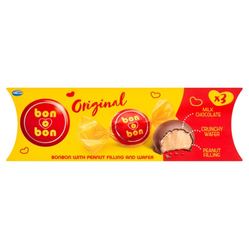 Bon O Bon Peanuts Cream 3 x 15g