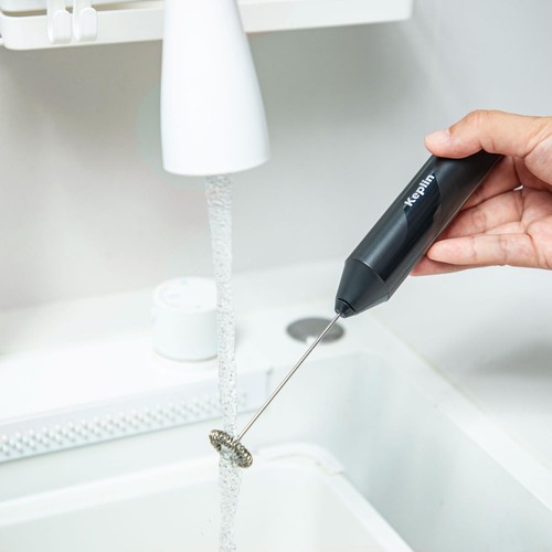 Keplin Handheld Coffee & Milk Frother Whisk Black thumbnail 5