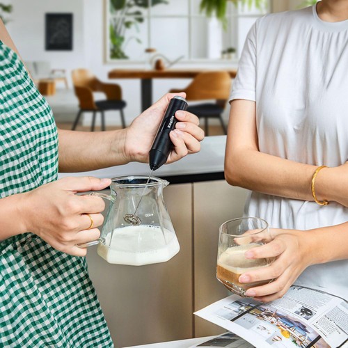 Keplin Handheld Coffee & Milk Frother Whisk Black thumbnail 7