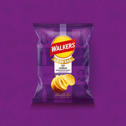 Walkers Lea & Perrins Worcester Sauce Crisps    45g thumbnail 2
